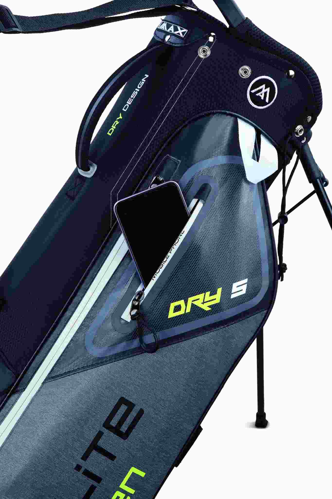Big Max Dri Lite Seven G Standbag, grau/limette/schwarz