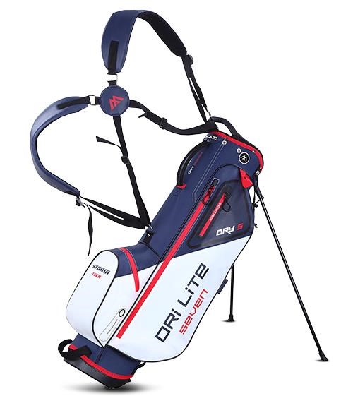 Big Max Dri Lite Seven G Standbag, weiss/dunkelblau/rot