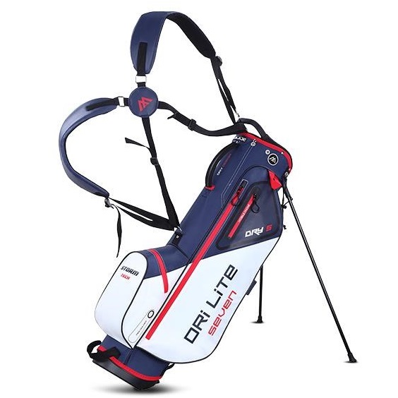 Big Max Dri Lite Seven G Standbag, weiss/dunkelblau/rot