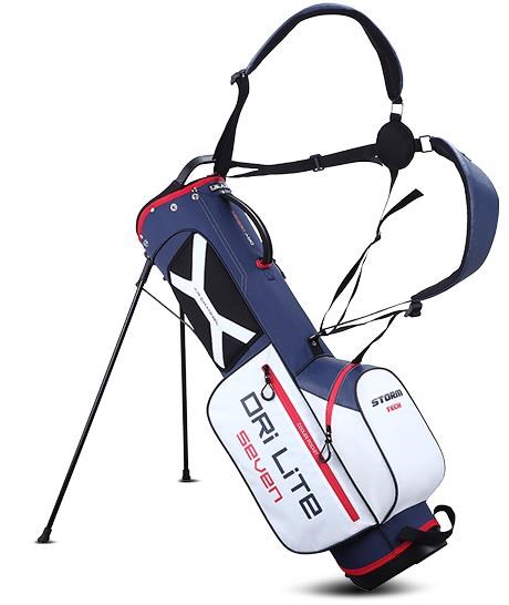 Big Max Dri Lite Seven G Standbag, weiss/dunkelblau/rot