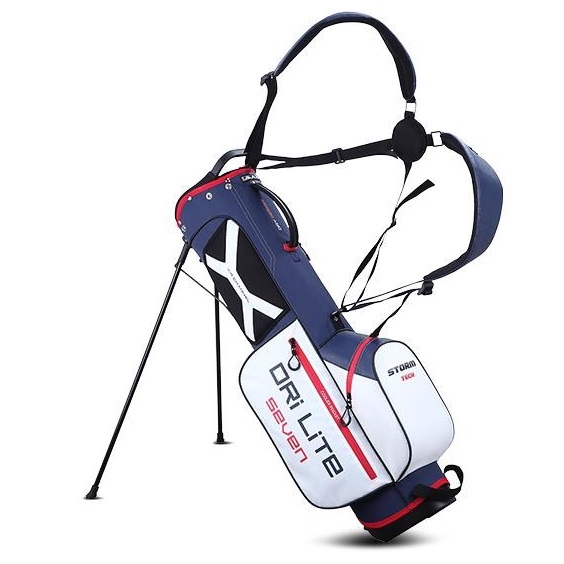 Big Max Dri Lite Seven G Standbag, weiss/dunkelblau/rot