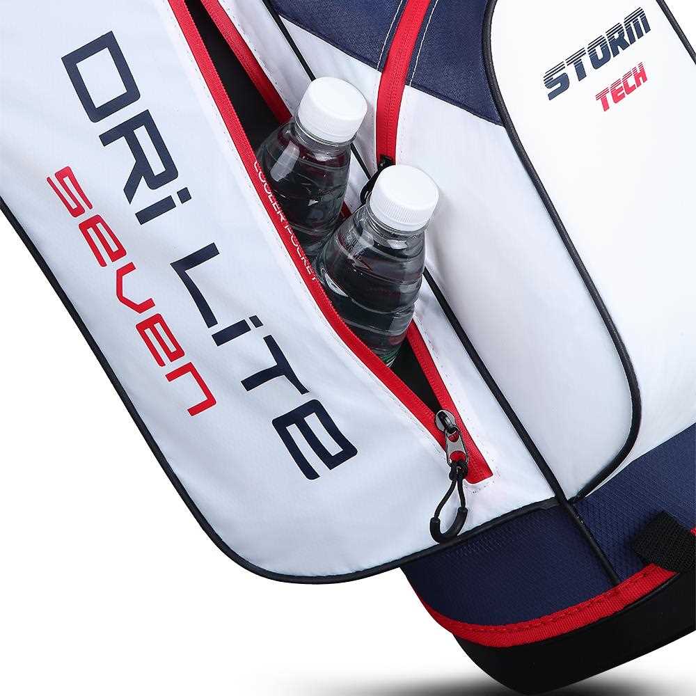 Big Max Dri Lite Seven G Standbag, weiss/dunkelblau/rot