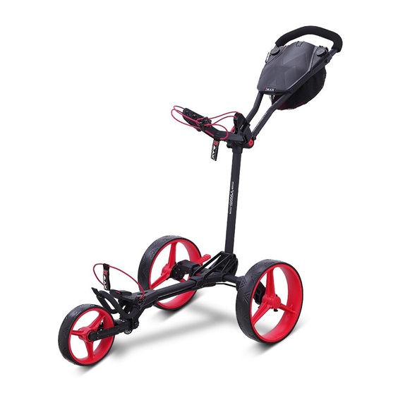 Big Max Blade Trio Golftrolley, schwarz/rot