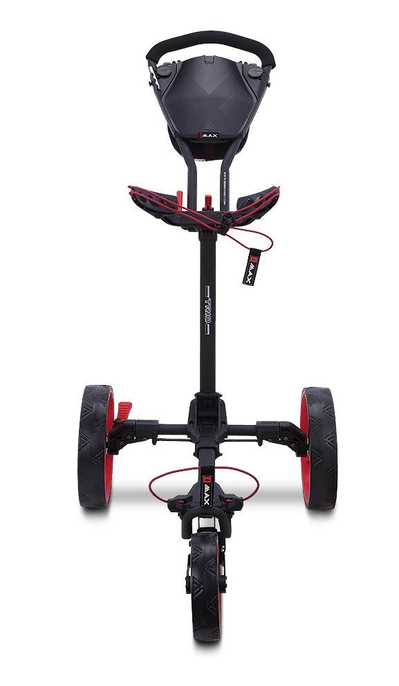 Big Max Blade Trio Golftrolley, schwarz/rot