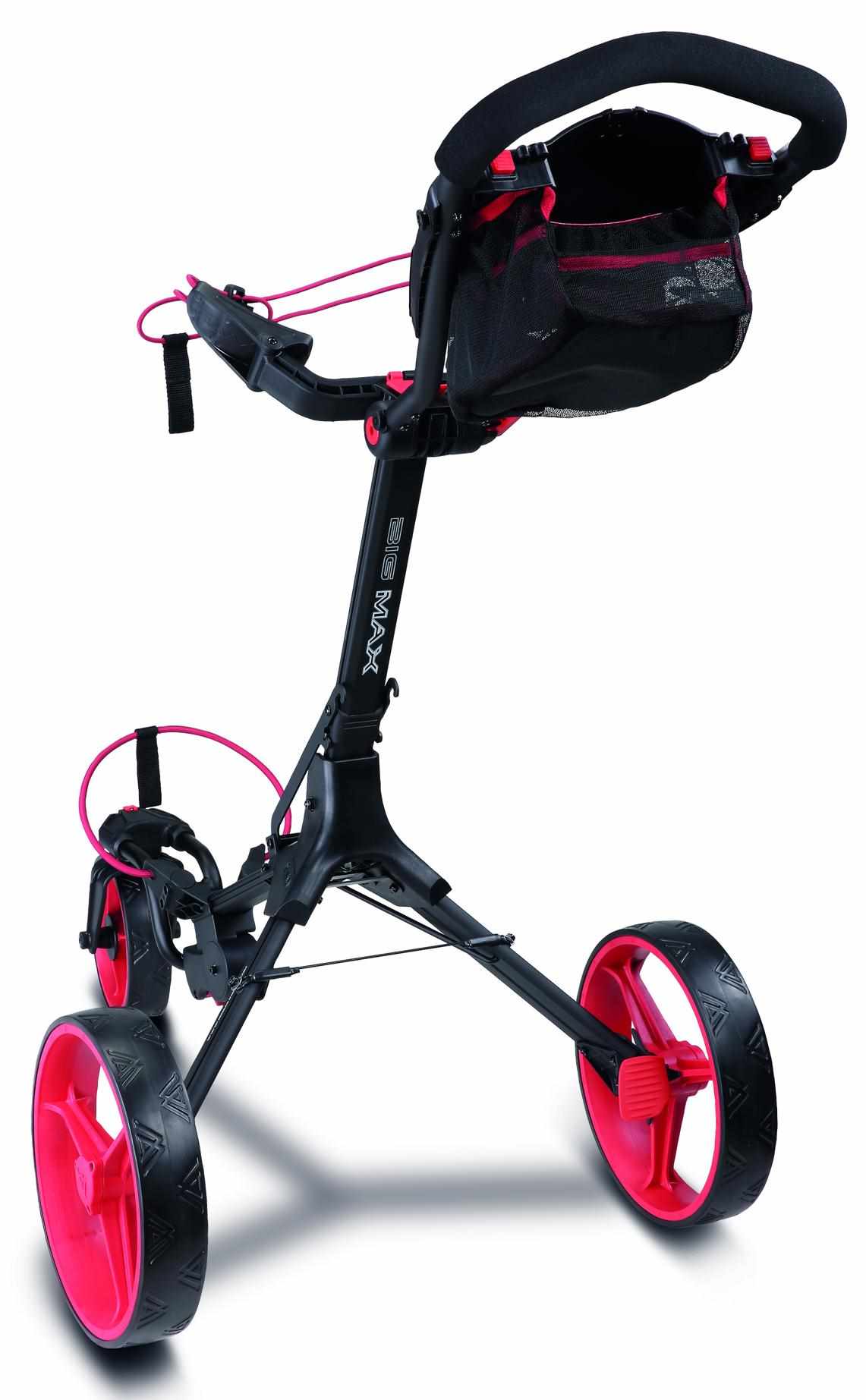 Big Max IQ2 360 Golf Trolley, phantom black/red