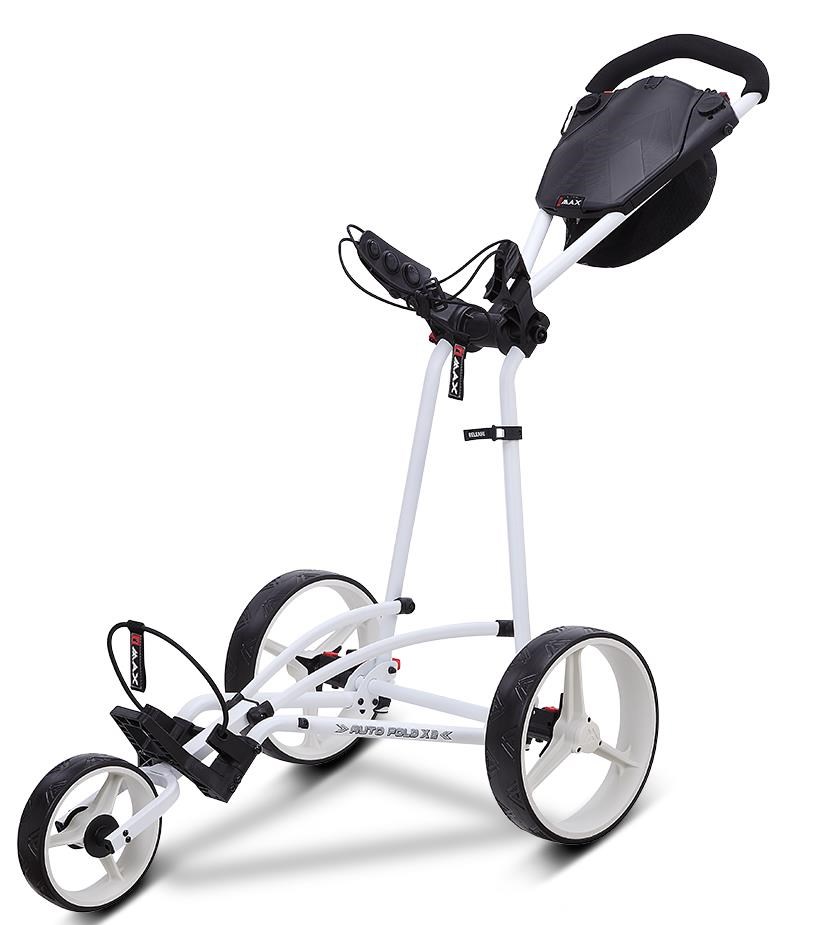 Big Max Autofold X2 Golftrolley, weiss
