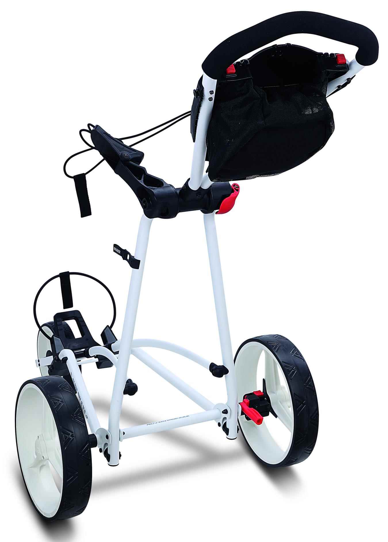 Big Max Autofold X2 Golftrolley, weiss