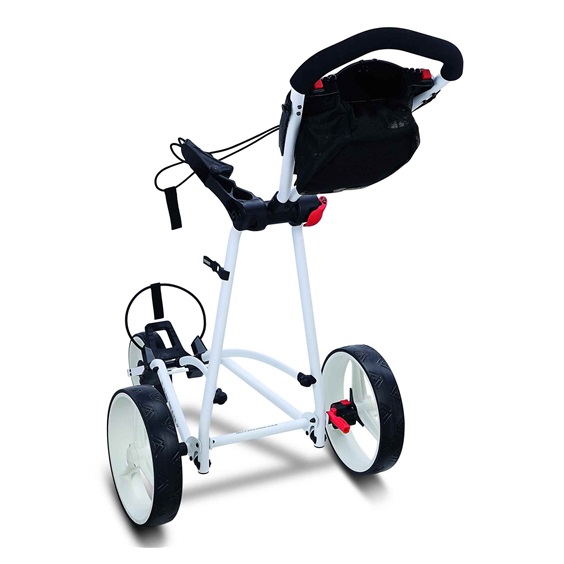 Big Max Autofold X2 Golftrolley, weiss