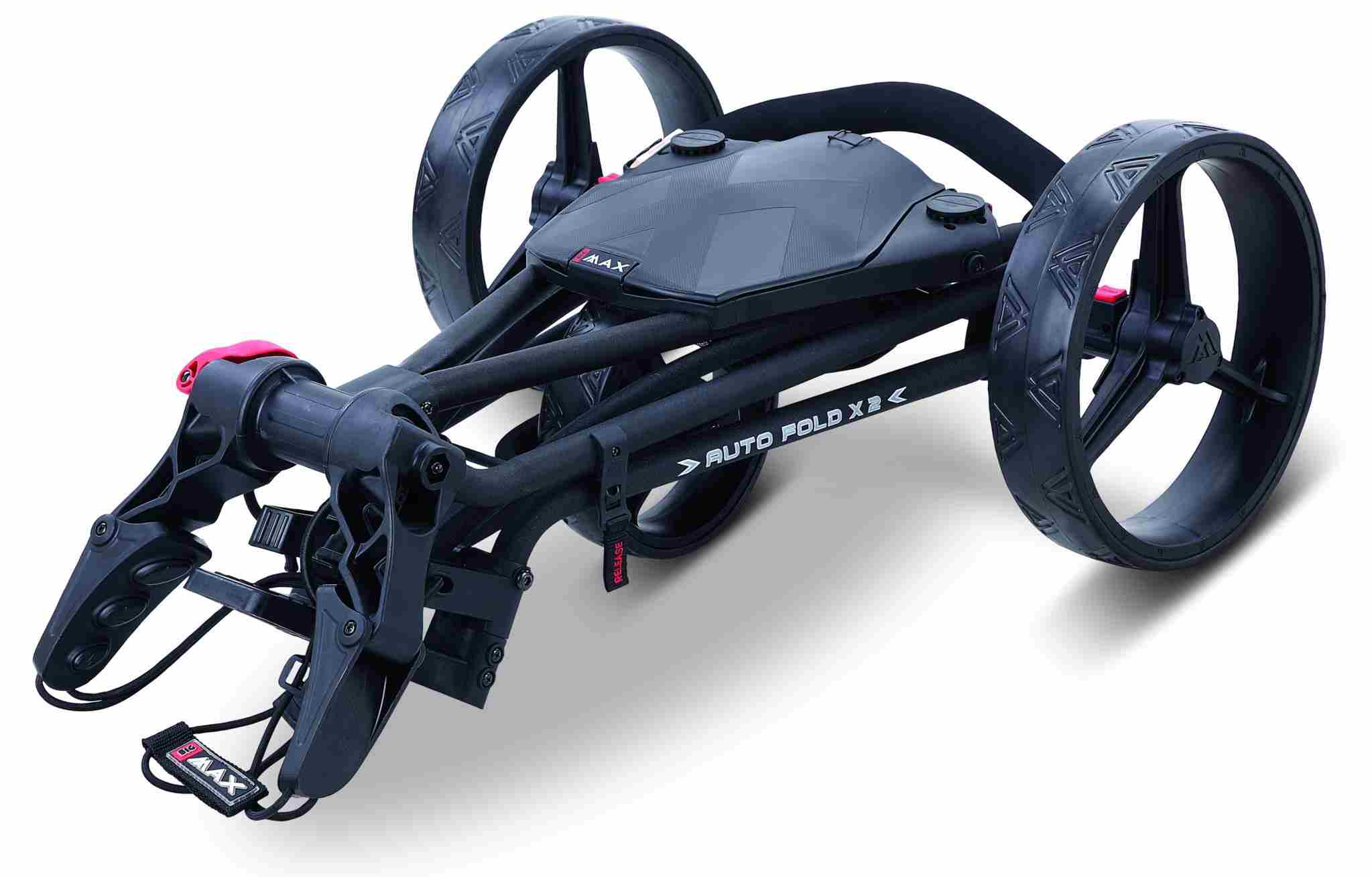 Big Max Autofold X2 Golftrolley, schwarz