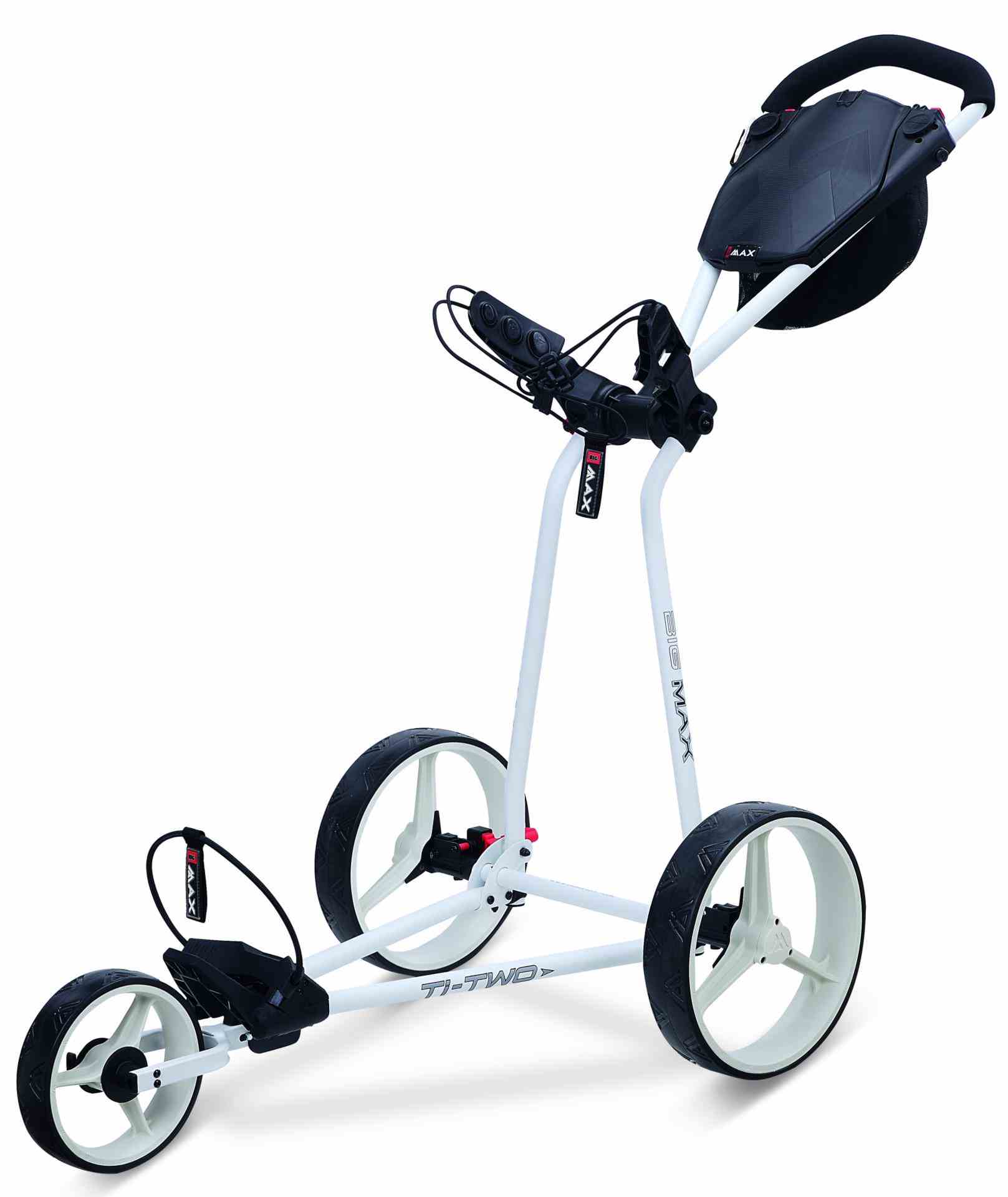 Big Max TI TWO Dreirad Golftrolley, weiss