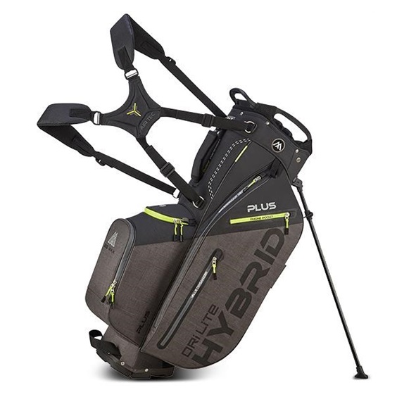 Big Max Dri Lite Hybrid Plus Standbag, schwarz/grau/limette