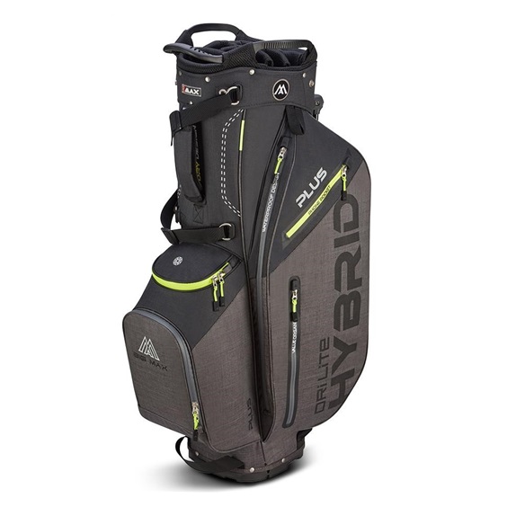 Big Max Dri Lite Hybrid Plus Standbag, schwarz/grau/limette