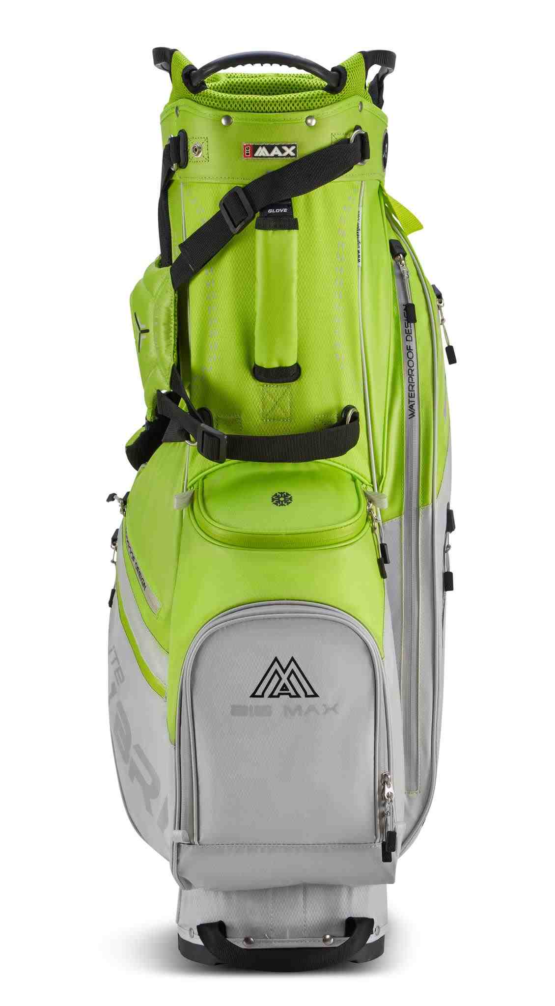 Big Max Dri Lite Hybrid Plus Standbag, silber/limette