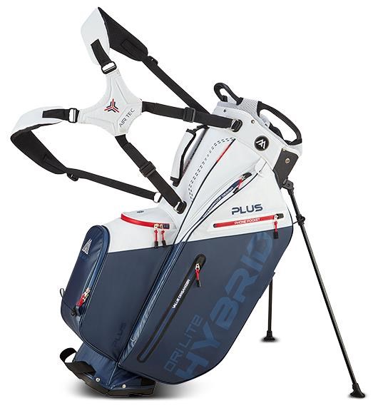 Big Max Dri Lite Hybrid Plus Standbag, weiss/dunkelblau/rot