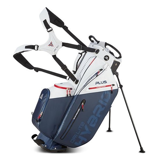 Big Max Dri Lite Hybrid Plus Standbag, weiss/dunkelblau/rot
