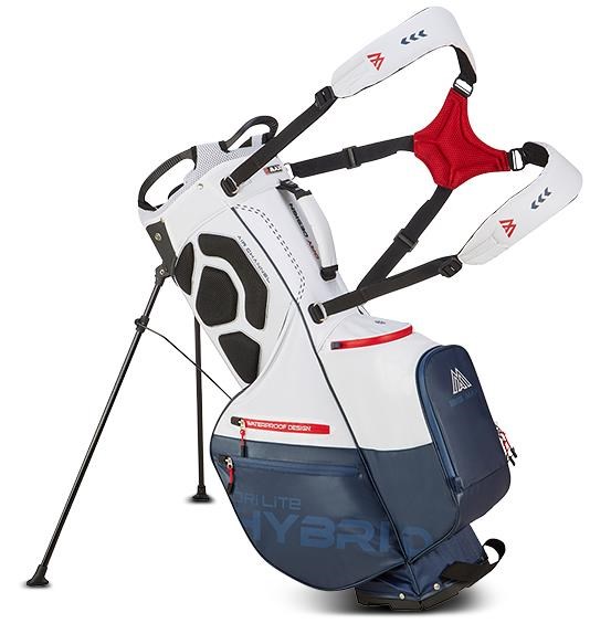 Big Max Dri Lite Hybrid Plus Standbag, weiss/dunkelblau/rot
