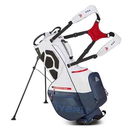 Big Max Dri Lite Hybrid Plus Standbag, weiss/dunkelblau/rot