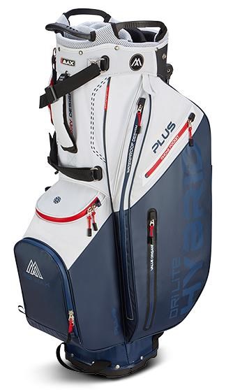 Big Max Dri Lite Hybrid Plus Standbag, weiss/dunkelblau/rot