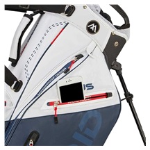 Big Max Dri Lite Hybrid Plus Standbag, weiss/dunkelblau/rot