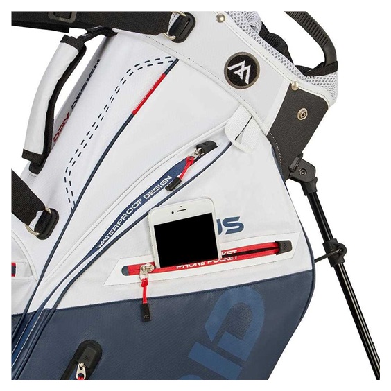 Big Max Dri Lite Hybrid Plus Standbag, weiss/dunkelblau/rot