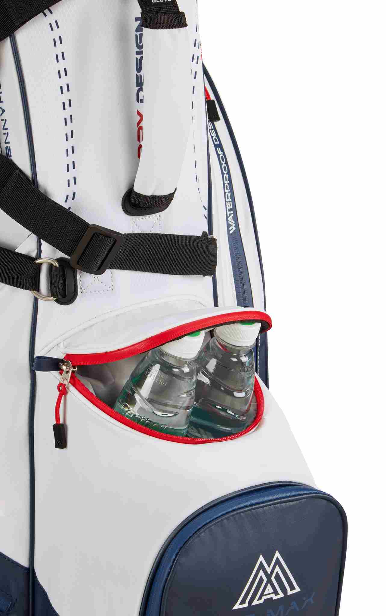 Big Max Dri Lite Hybrid Plus Standbag, weiss/dunkelblau/rot