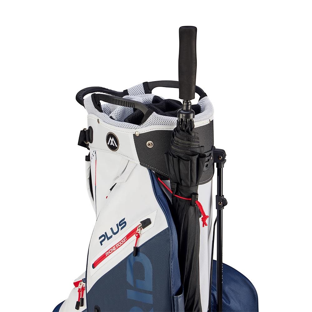 Big Max Dri Lite Hybrid Plus Standbag, weiss/dunkelblau/rot