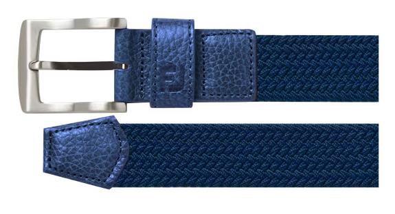 Damen Geflochtener Damen Stretchgürtel, marine