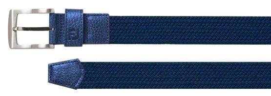 Damen Geflochtener Damen Stretchgürtel, marine