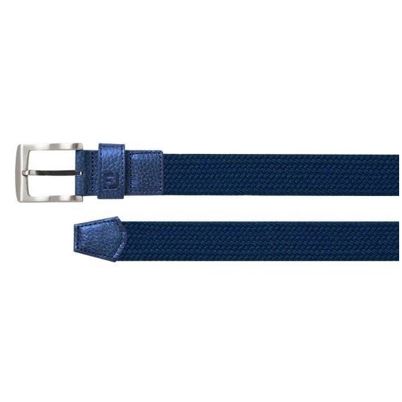 Damen Geflochtener Damen Stretchgürtel, marine