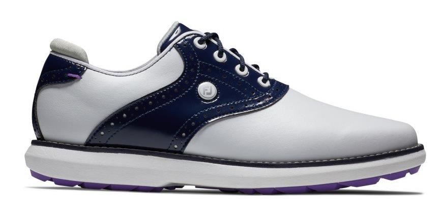 FootJoy Traditions Damen Golfschuhe, weiss/dunkelblau