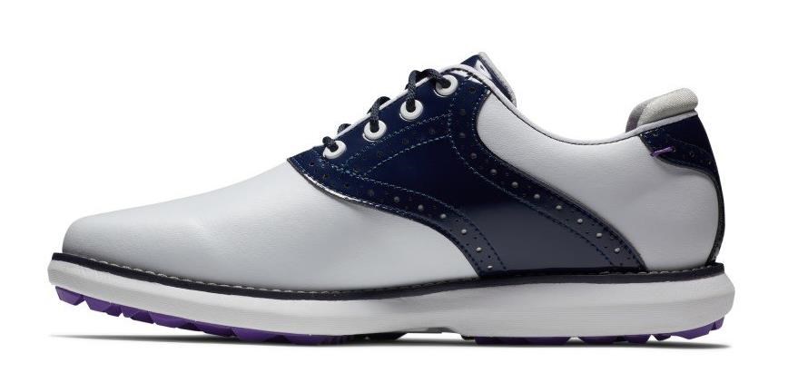 FootJoy Traditions Damen Golfschuhe, weiss/dunkelblau