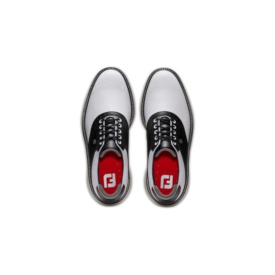 FootJoy Traditions Herren Golfschuhe, weiss/schwarz