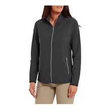 FootJoy Houndstooth Print Woven Damen Sweatshirt, schwarz
