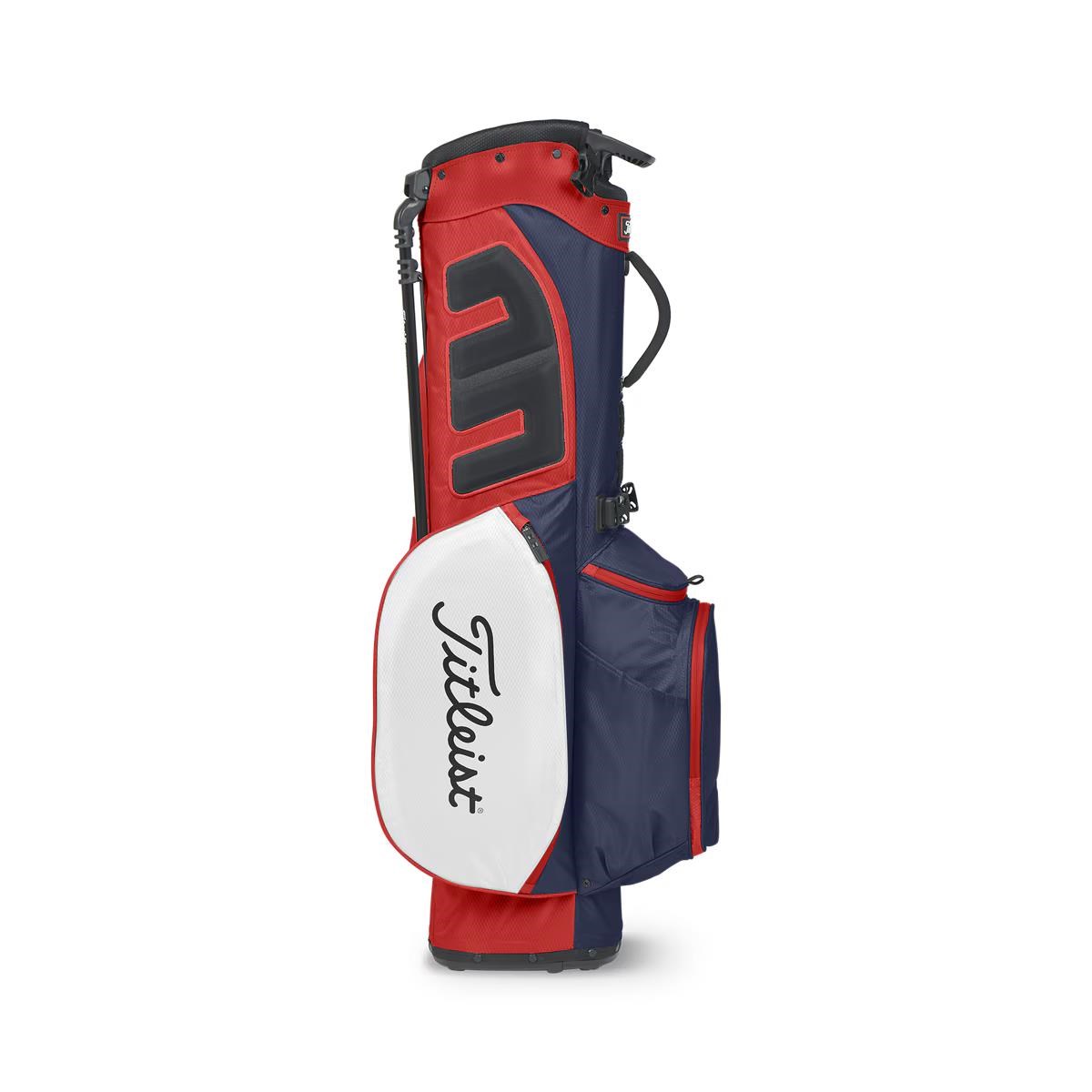 Titleist Players StaDry 4 Standbag, dunkelblau/weiss/rot