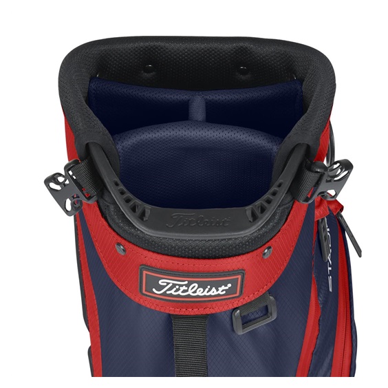 Titleist Players StaDry 4 Standbag, dunkelblau/weiss/rot