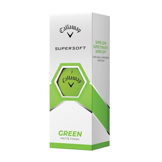 Callaway Supersoft Matte Golfbälle, grün