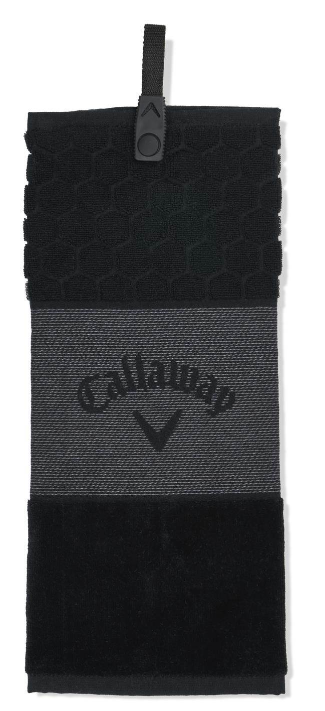 Callaway Tri-Fold Golf Handtuch, schwarz