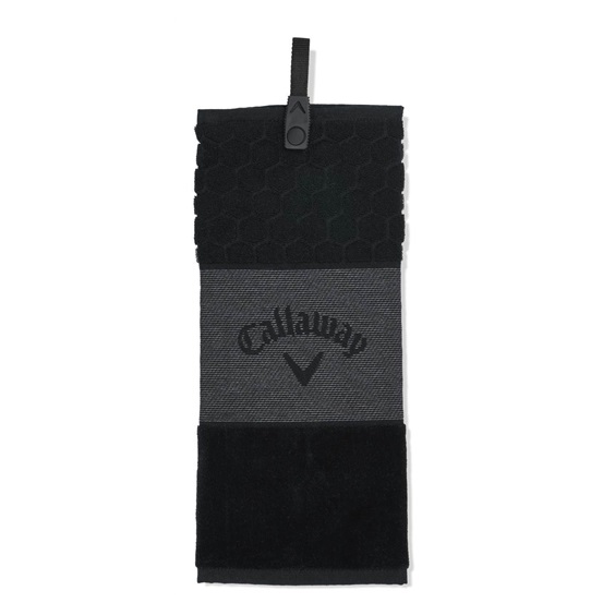 Callaway Tri-Fold Golf Handtuch, schwarz