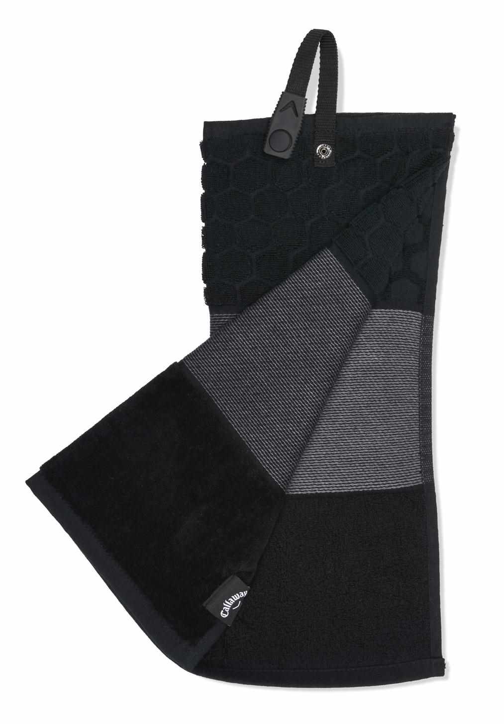 Callaway Tri-Fold Golf Handtuch, schwarz