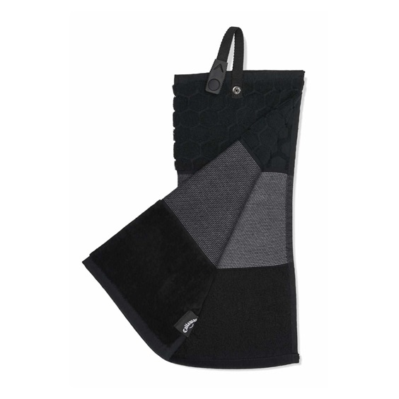 Callaway Tri-Fold Golf Handtuch, schwarz