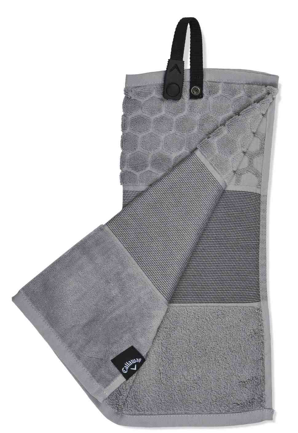 Callaway Tri-Fold Golf Handtuch, grau