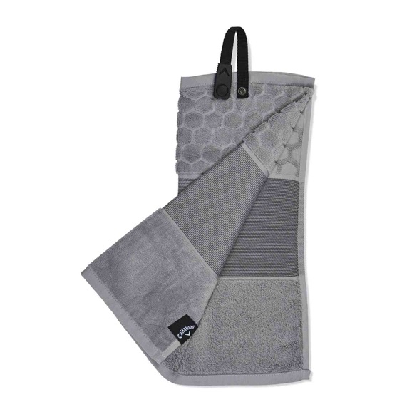 Callaway Tri-Fold Golf Handtuch, grau