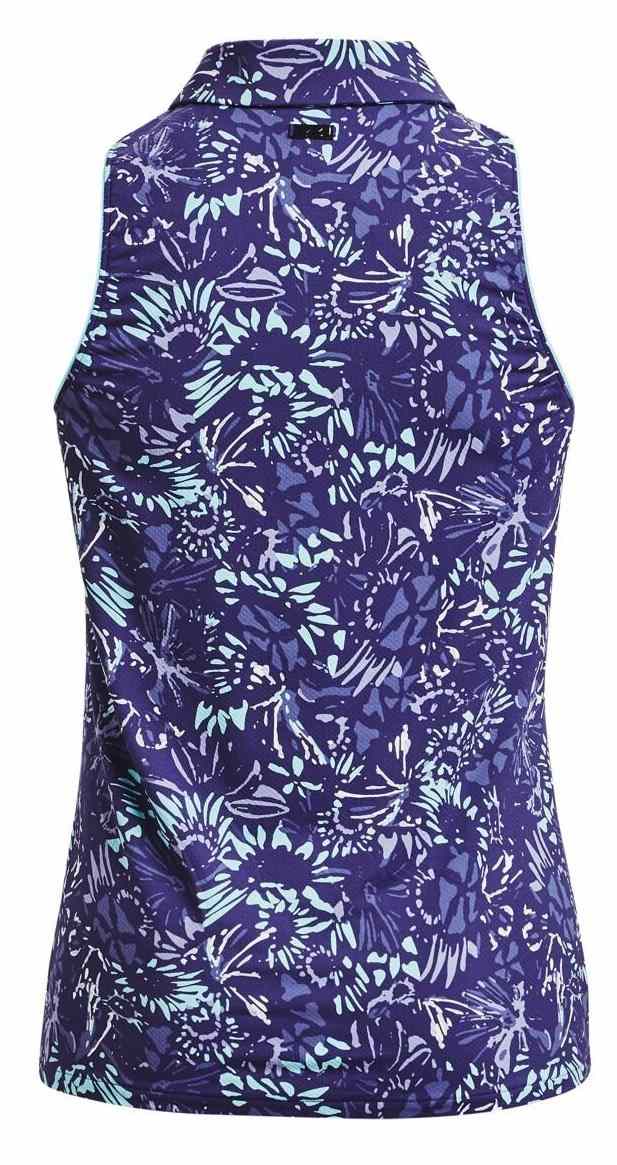 Under Armour Iso-Chill Sleeveless Damen Poloshirt, sonar blue