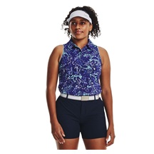 Under Armour Iso-Chill Sleeveless Damen Poloshirt, sonar blue