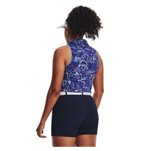 Under Armour Iso-Chill Sleeveless Damen Poloshirt, sonar blue