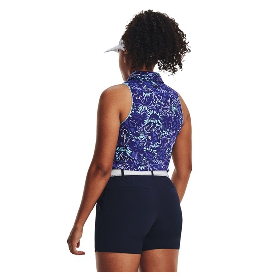 Under Armour Iso-Chill Sleeveless Damen Poloshirt, sonar blue