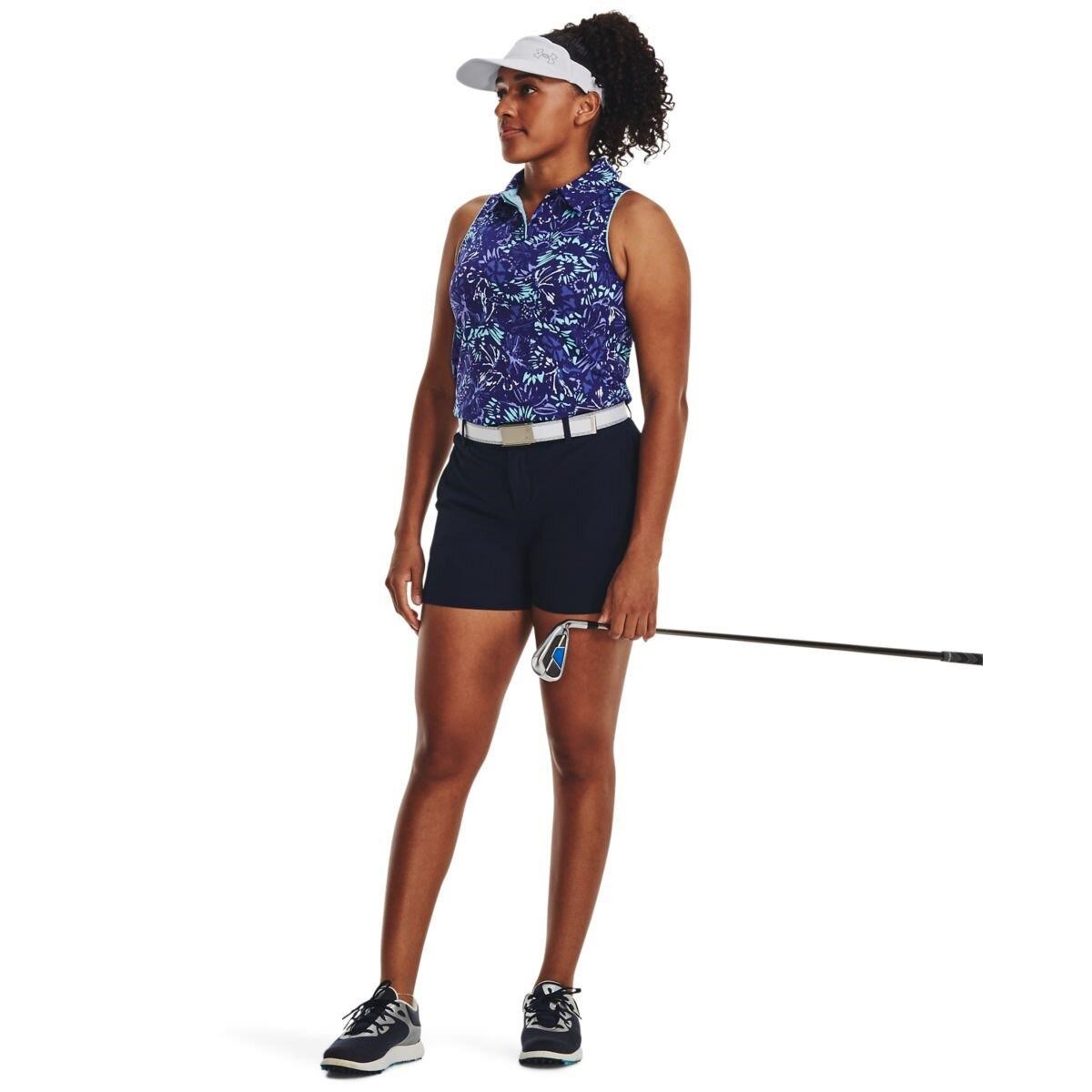 Under Armour Iso-Chill Sleeveless Damen Poloshirt, sonar blue
