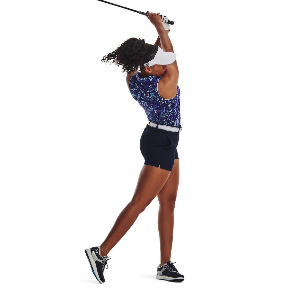 Under Armour Iso-Chill Sleeveless Damen Poloshirt, sonar blue