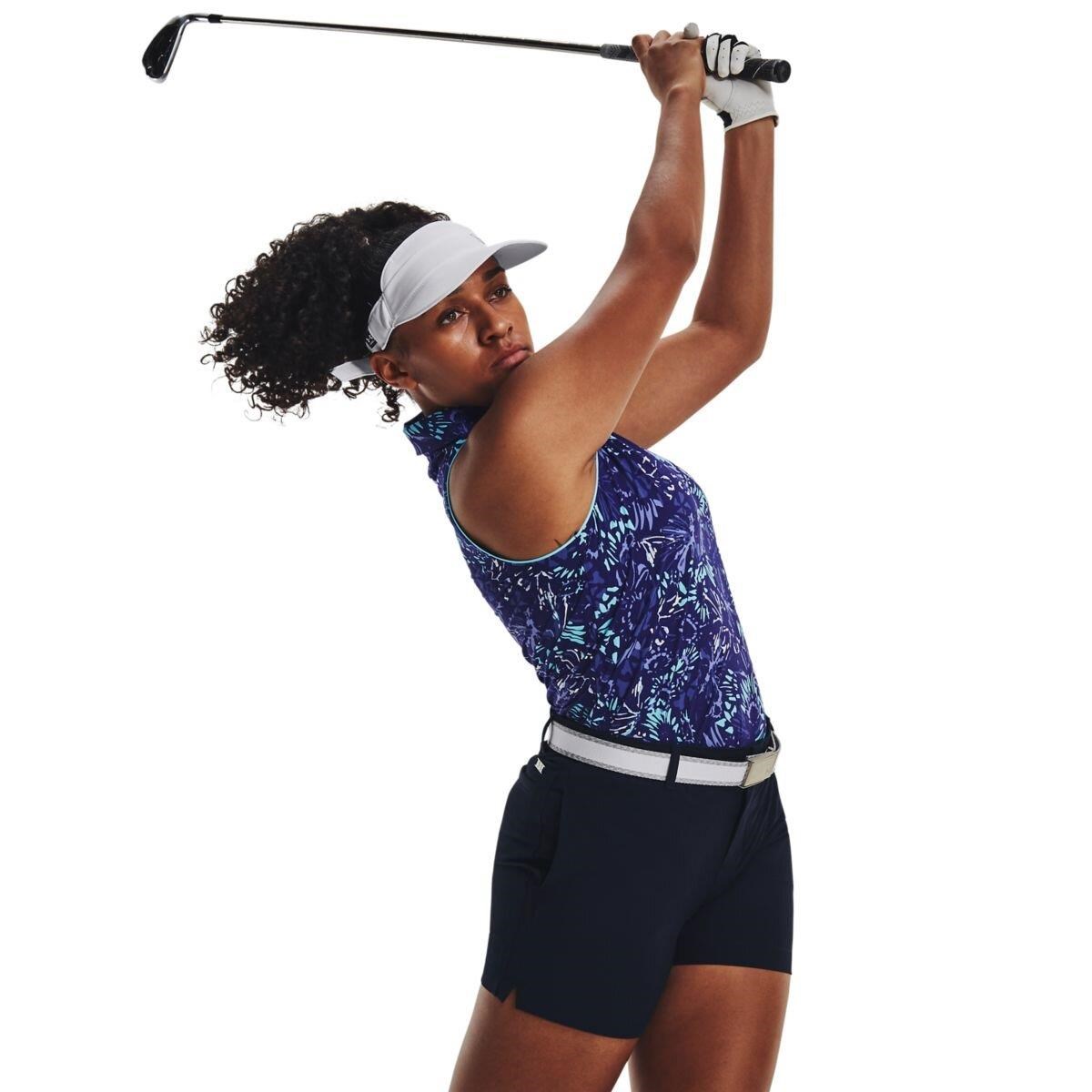 Under Armour Iso-Chill Sleeveless Damen Poloshirt, sonar blue