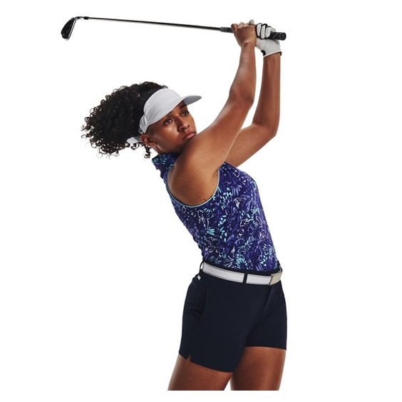 Under Armour Iso-Chill Sleeveless Damen Poloshirt, sonar blue